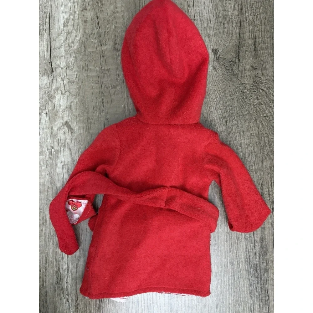 og dolls cherry robe red hooded Clothing Battat Our Generation